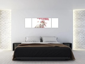 Obraz - Zwierzątko akwarelowe N⁰3 (170x50 cm)