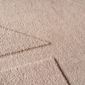 Dywan nowoczesny Pompei 3D  Geometria II beżowy 240 cm x 340 cm