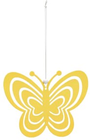 Wiszący metalowy motyl PASTEL BUTTERFLY - różne kolory Kolor: Pomarańczowy
