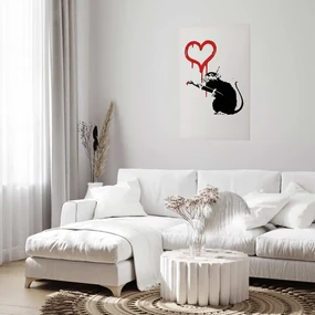 Plakat Love Rat 29,7x42 cm bez ramy bez marginesu ARTGEIST B