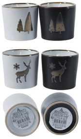 Świąteczna świeca w ceramicznej obudowie SNOWLIGHT 6 cm - różne warianty