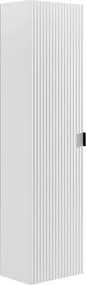 Słupek łazienkowy wiszący, w paski – biały matowy – wys. 140 cm – ZEVINI