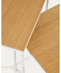 Stoliki zestaw 2 szt. w dekorze dębu 45x45 cm Yoana – Kave Home