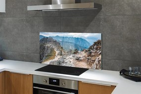 Szklany Panel Majestatyczne Pasmo Górskie