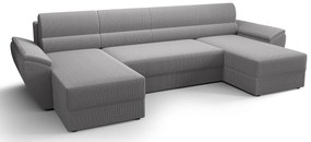 Szary rozkładany narożnik w kształcie U G5-D58