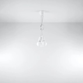 Biała lampa wisząca ø 15 cm Rene – Nice Lamps