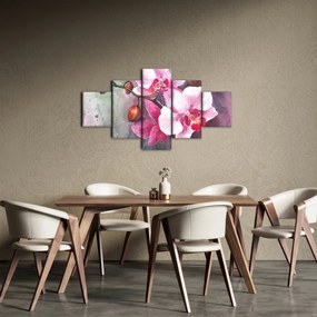 Obraz - Orchidee, akwarela (125x70 cm)