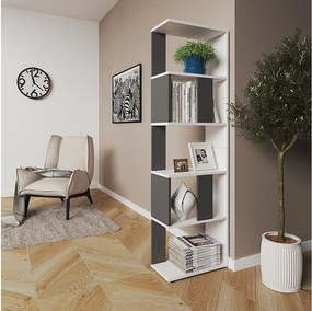 Dzielnik pokoju antracyt/biały 45x23.6x162.6