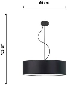 Nowoczesny żyrandol z abażurem 60 cm - EX844-Flos - wybór kolorów