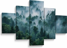 Obraz - Las we mgle (125x70 cm)
