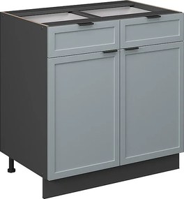 Szafka dolna do kuchni jasnoniebiesko-szary 80x51.6x82 fame-line