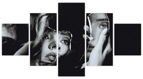 Obraz - Spojrzenie w lustro (125x70 cm)