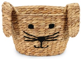 Dziecięcy kosz na zabawki z hiacyntu wodnego w naturalnym kolorze ø 35x26 cm Rabbit – Compactor