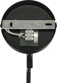 Lampa ścienna czarna z czarnym kloszem i regulowanym ramieniem - Ladas Deluxe