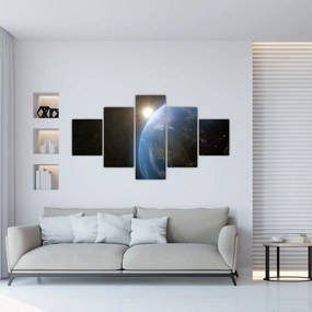 Obraz Ziemi z kosmosu (125x70 cm)