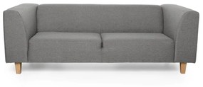 Szara sofa Scandic Diva, 216 cm