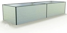 GFP 99 x 387 x 77 cm Grządka podwyższona, aluminium anodowane - (GFPV00407)