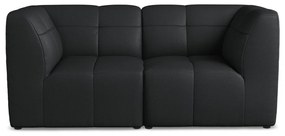 Czarna sofa z imitacji skóry 180 cm Aloha – Makamii