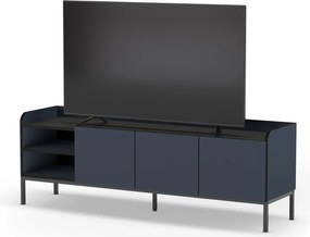 Niebieska szafka pod TV 160x55x42 cm Adara – Marckeric