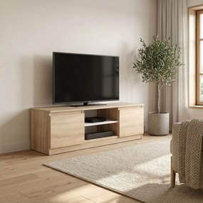 Szafka RTV stojąca NUDO 120 cm do Salonu pod Telewizor - Dąb sonoma