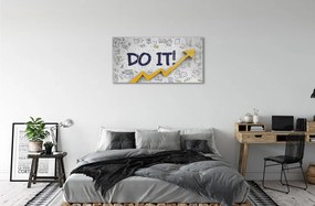 Obraz na szkle Do it napis