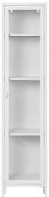 Biała metalowa witryna 40x180 cm Brisbane – House Nordic
