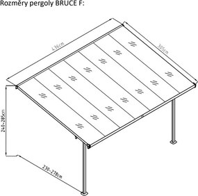 Pergola ogrodowa Bruce F – Rojaplast