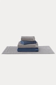 Zestaw promocyjny ręczników LORD + dywanik łazienkowy LOFT Szary / Niebieski