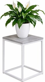 Minimalistyczny kwietnik biały + beton A3-M75