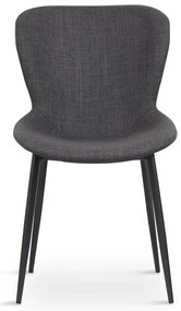 Ciemnoszare krzesło Ross – Unique Furniture