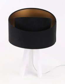 Lampa stołowa GEMSTONE czarna/złota/biała BPS KONCEPT