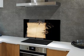 Panel szklany do Kuchni Szkic Mrocznej Postaci na Kartce