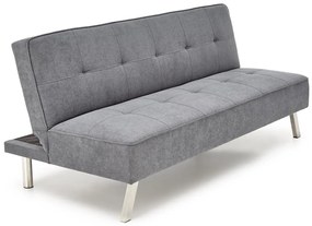 Popielata 3-osobowa sofa rozkładana Paris