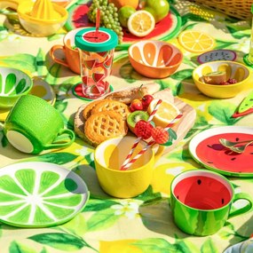 Altom Zestaw ceramicznych kubków jumbo Tropicanacytryna 470 ml, 2 szt.