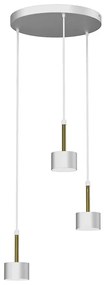 Biało-złota lampa wisząca do salonu - N022-Circile