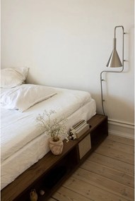 Brązowe łóżko dwuosobowe z drewna sosnowego ze stelażem 160x200 cm Ziggy – Karup Design