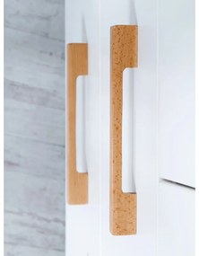 Biała szafa dziecięca w dekorze dębu 135x200 cm Finn – Roba