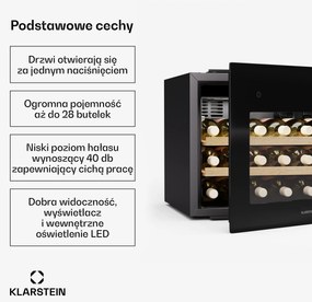 Klarstein Rhone 28 Uno Chłodziarka do wina
