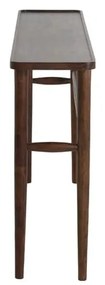 Brązowa konsola z litego drewna akacjowego 30x140 cm Qiano – Light &amp; Living