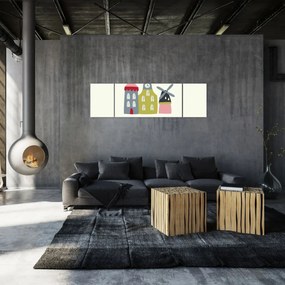 Obraz - Miasta Europy N⁰4 (170x50 cm)