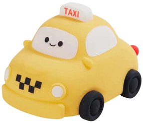 LED Ściemnialna dziecięca dotykowa lampa TAXI LED/1W/5V USB 1200 mAh żółty