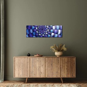 Obraz struktury latającego balonu (z zegarem) (90x30 cm)
