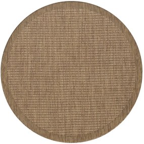Dywan uniwersalny Giza brązowy 160 cm x 160 cm koło