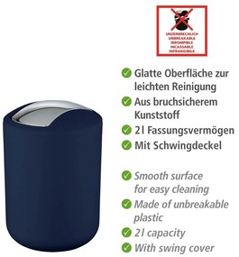 Granatowy kosz na śmieci Wenko Brasil Dark Blue S
