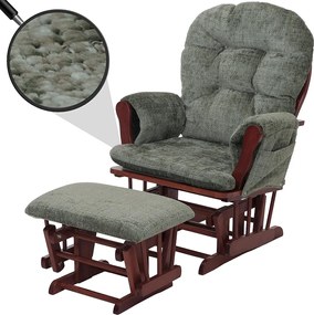 Leżanka MCW-C76, zielony, ciemna rama