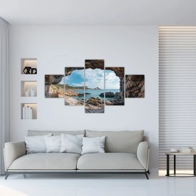 Obraz - Jaskinia przy morzu (125x70 cm)