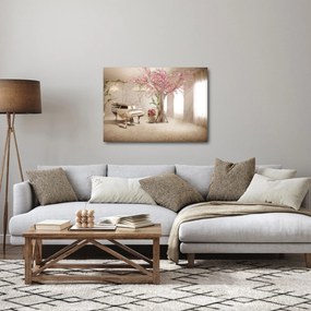 Obraz - Wymarzone wnętrze z fortepianem (70x50 cm)