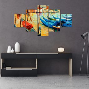Obraz - Port w Wenecji (125x70 cm)