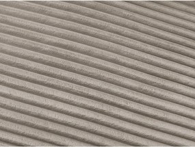 Szarobrązowa sztruksowa rozkładana sofa do spania 220 cm Hugo – Bobochic Paris