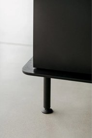 Czarna komoda z otworem na kable 120x88x50 cm Suumo – noo.ma